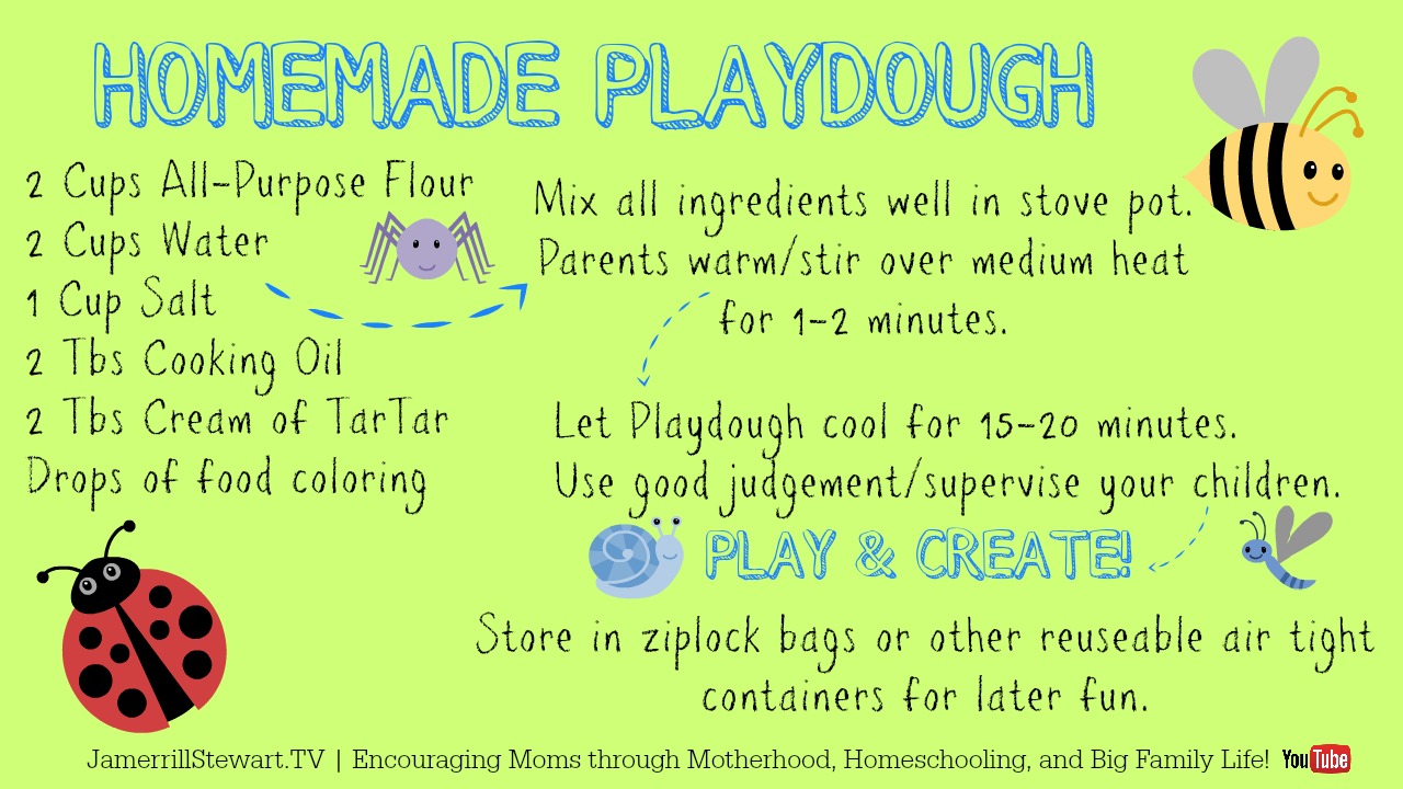 Homemade Playdough Recipe