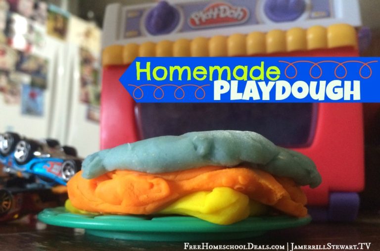 Easy Homemade Play Dough Recipe for Frugal Homeschool Fun!