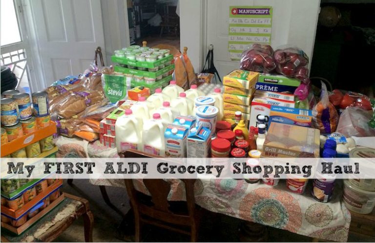 My First Aldi Grocery Shopping Haul + Two Week Costco Haul