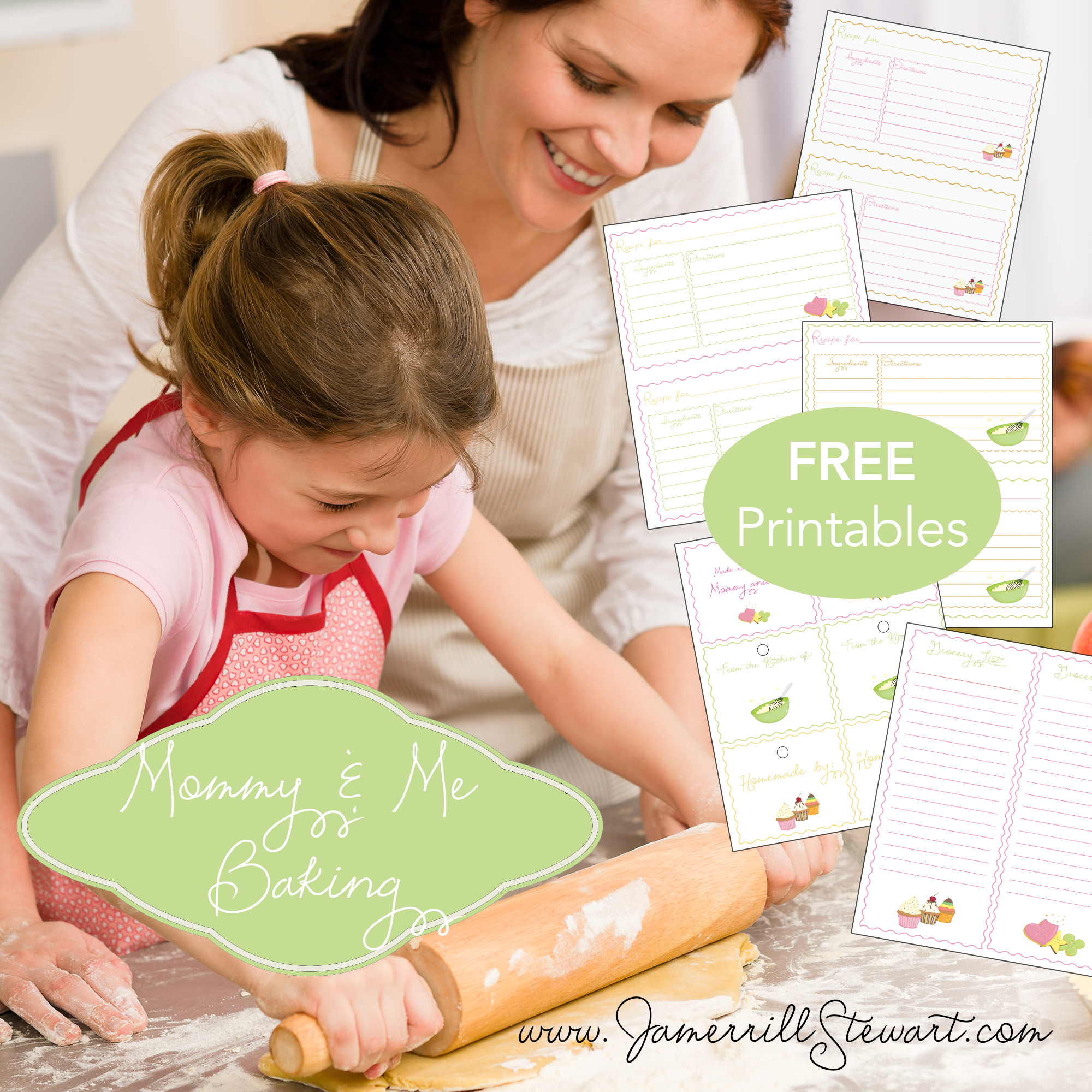 FREE "Mommy and Me" Baking Printables!