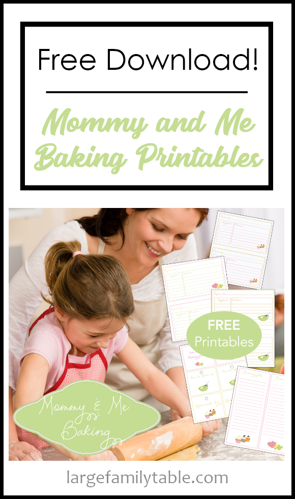 Free Mommy and Me Baking Printable