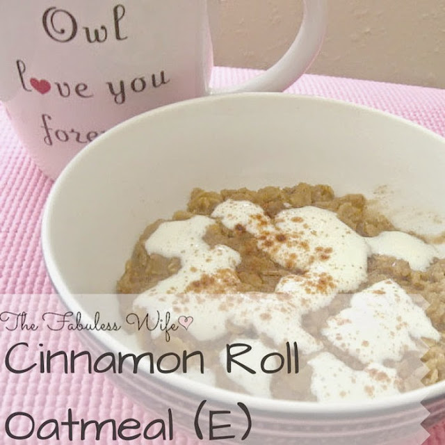  Cinnamon Roll Oatmeal