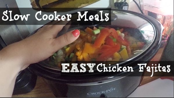 Easy Slow Cooker Chicken Fajitas