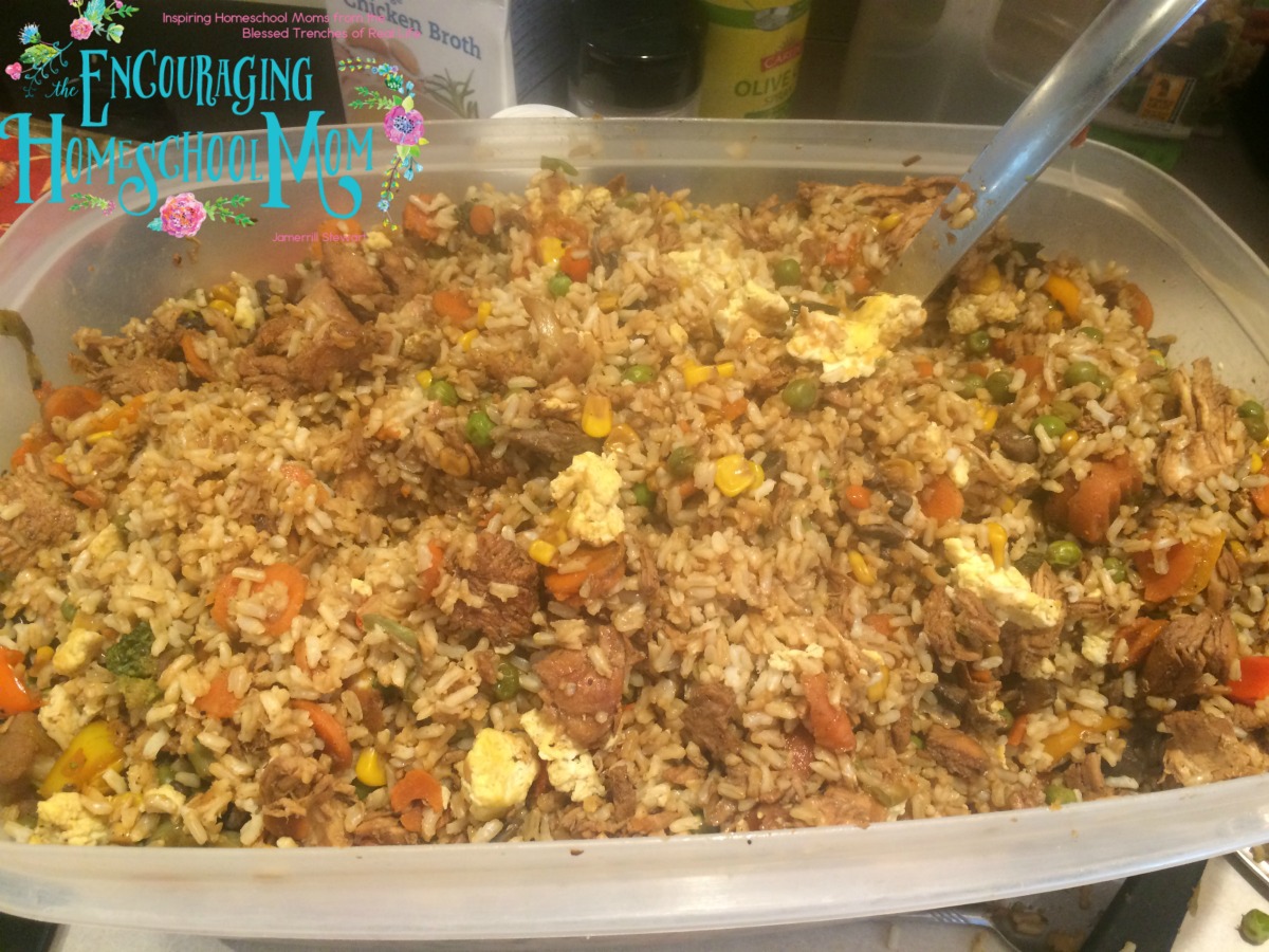 Jamerrill's Large Family Stir Fry Fried Rice Recipe Large Family Table