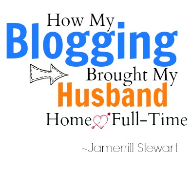 how my blogging brought my husband home full time