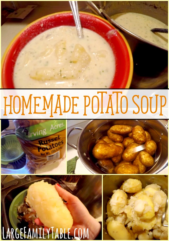 Homemade Potato Soup Large Family Recipes