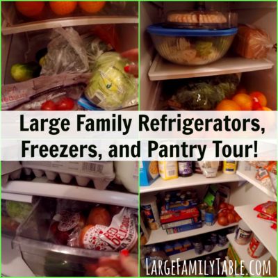 UPDATED Large Family Refrigerators, Freezers, and Pantry Tour ...