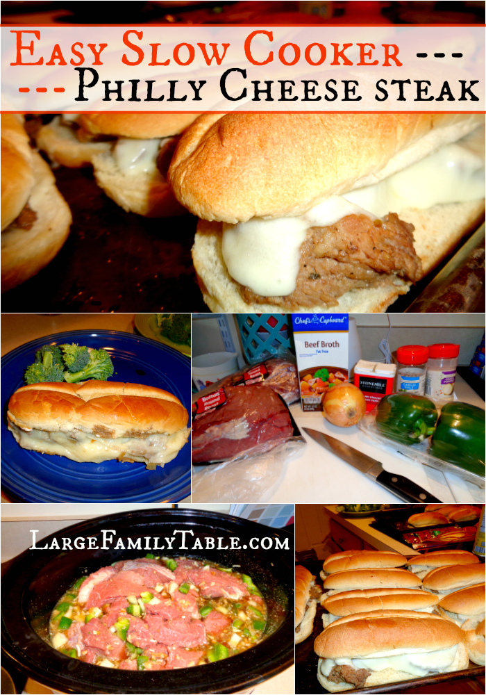 Slow Cooker Philly Cheese Steak Recipe