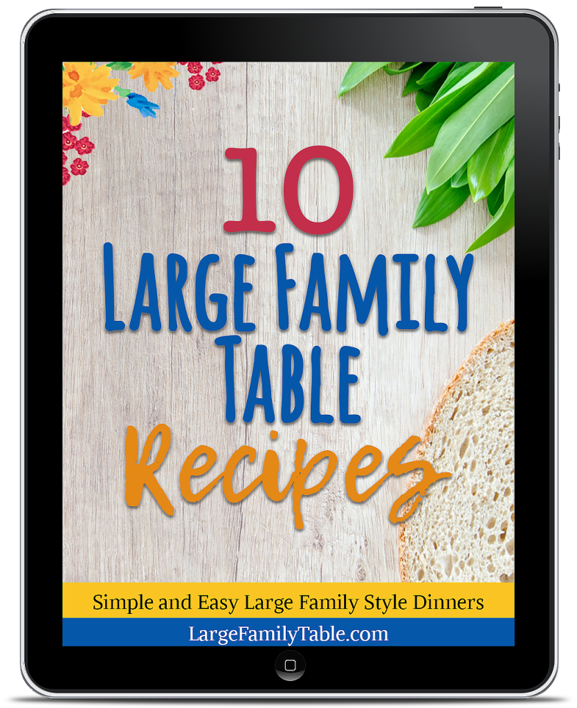 FREE 10 Large Family Table Recipes: Simple and Easy Large Family Style ...