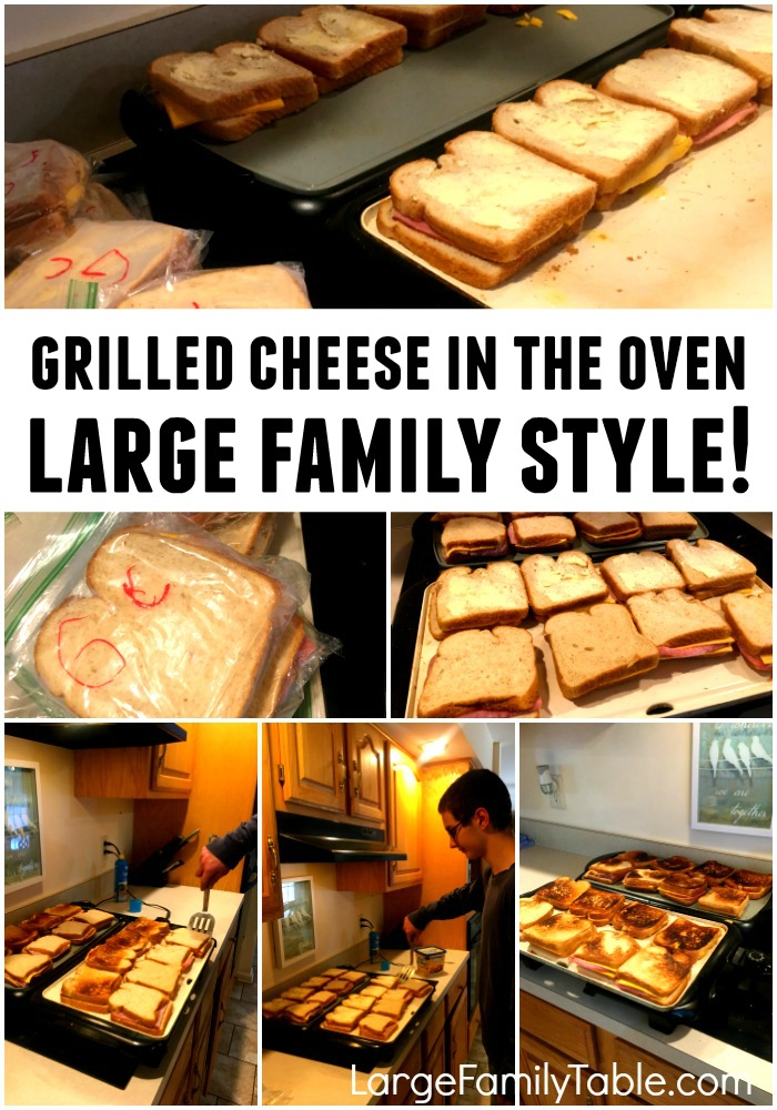 Large Family Recipes: Grilled Cheese in the Oven Recipe - Large Family ...