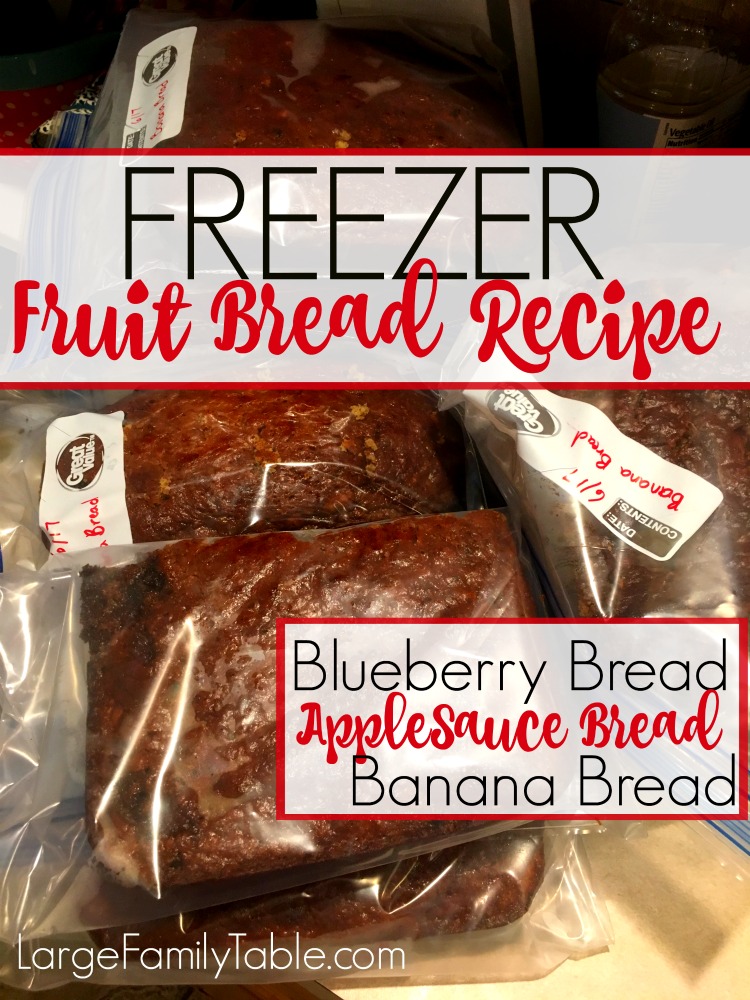 freezer bread recipe