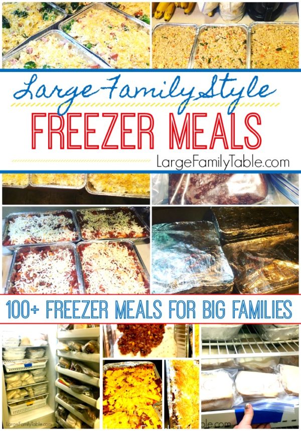 75+ Cheap Meals for Large Families Recipes - Large Family Table