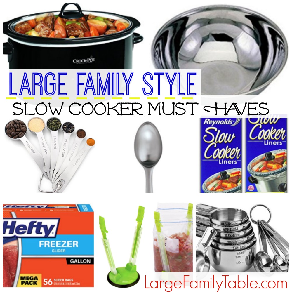 large family style slow cooker must haves