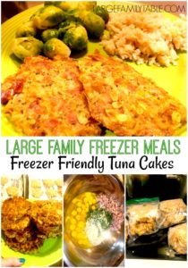 Tuna Cakes Freezer Meal | LargeFamilyTable.Com