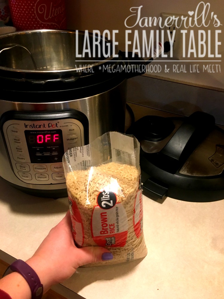 How to Make Instant Pot Brown Rice - Large Family Style! + Cook