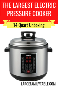 The Largest Electric Pressure Cooker 14 Quart Model Unboxing - Large ...