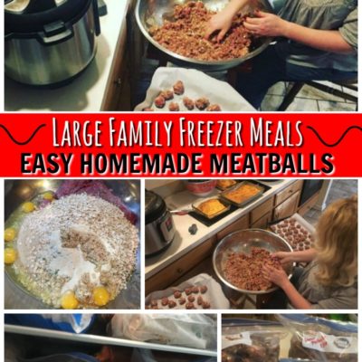 Homemade Freezer Meatballs | LargeFamilyTable.Com