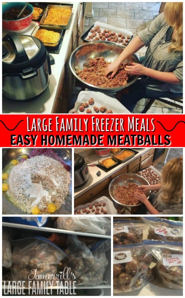 Homemade Freezer Meatballs | LargeFamilyTable.Com
