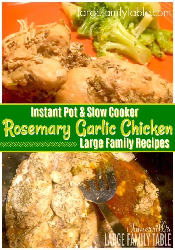 Rosemary Garlic Chicken | LargeFamilyTable.Com