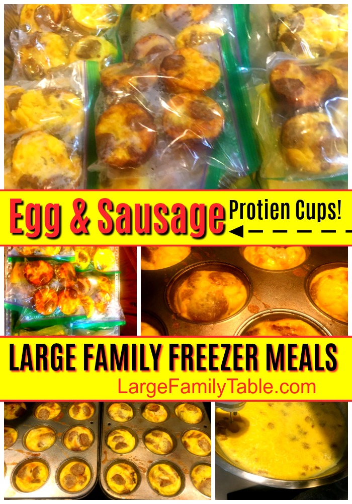 BREAKFAST FREEZER MEAL RECIPES | Protein Sausage and Egg Cups! Freezer-Friendly