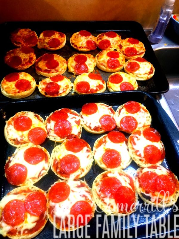 English Muffin Pepperoni Pizzas