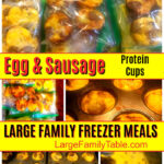 Breakfast Freezer Meals Protein Sausage and Egg Cups