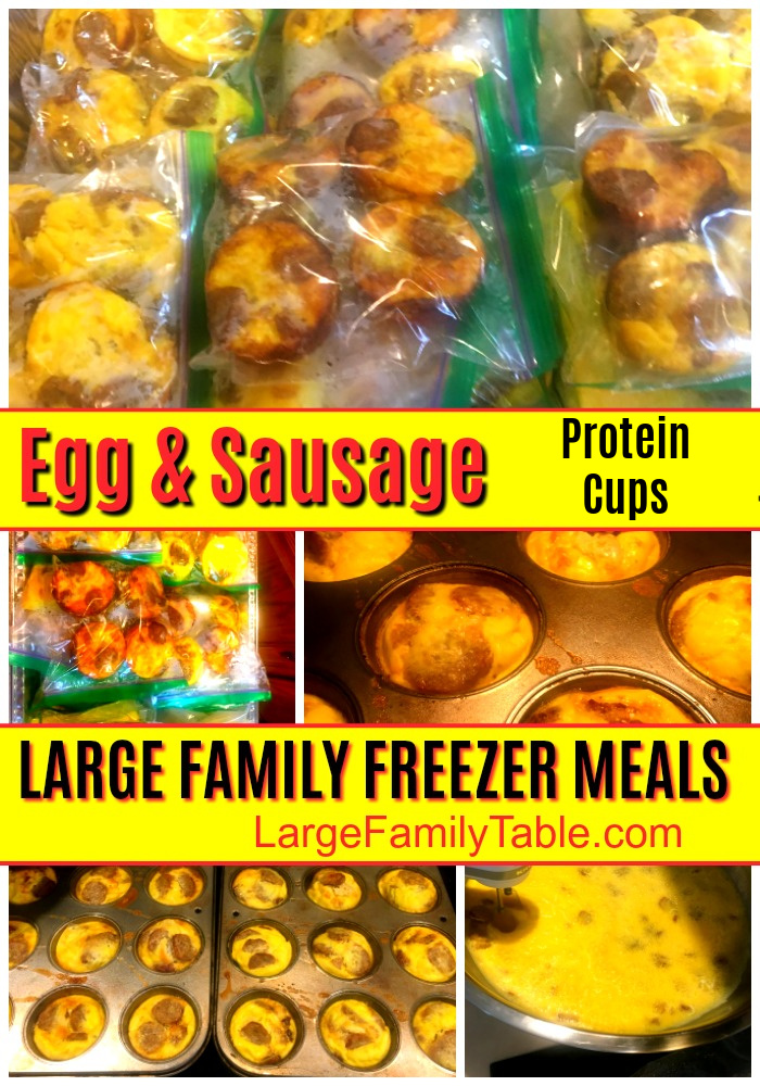 BREAKFAST FREEZER MEAL RECIPES | Protein Sausage and Egg Cups! Freezer-Friendly