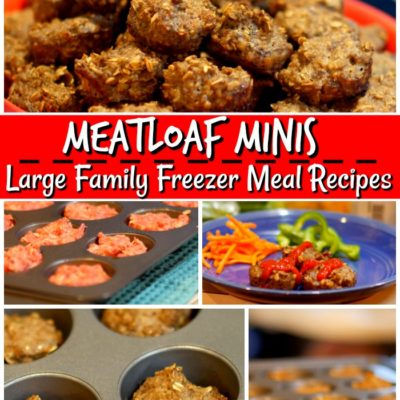 Mini Meatloaves | Large Family Freezer Meal Recipes - Large Family Table