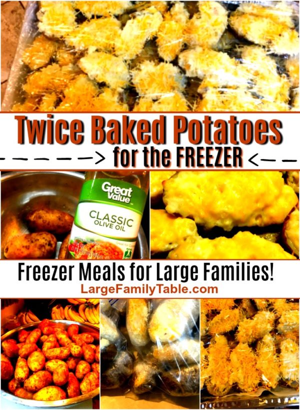 Twice Baked Potatoes For The Freezer | LargeFamilyTable.Com