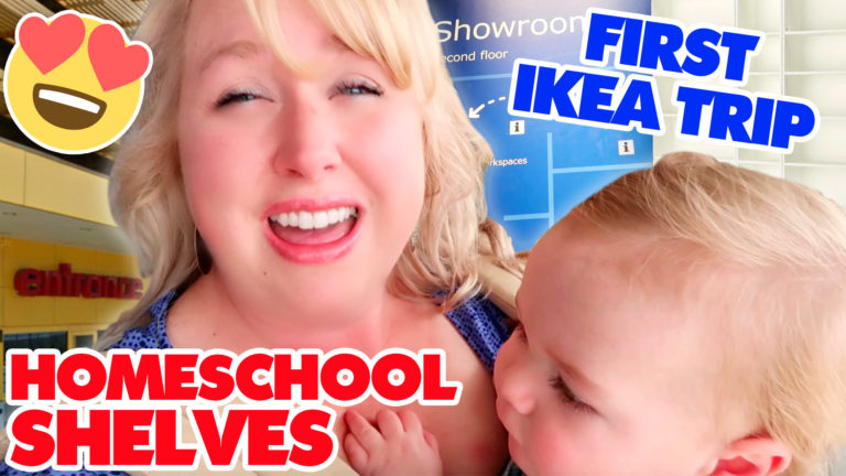 FIRST Trip to IKEA for Homeschool Bookshelves