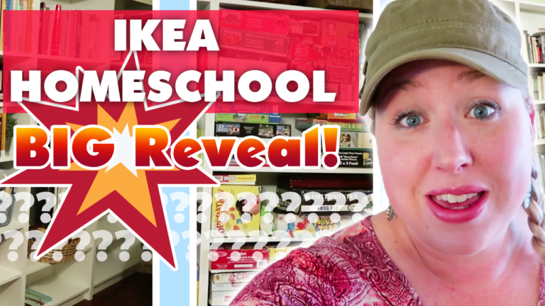 BIG REVEAL!! IKEA Shelves for Homeschooling
