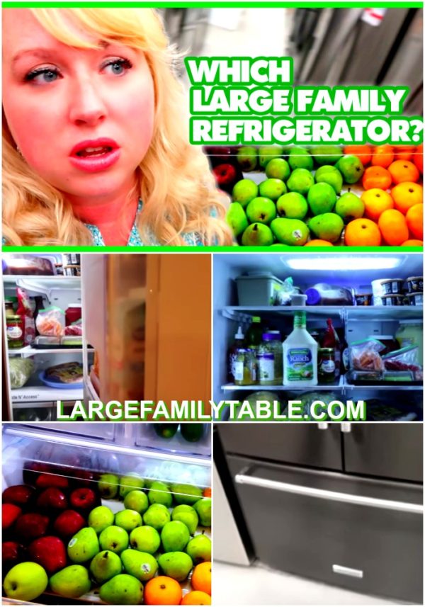 Which Large Family Refrigerator Did We Buy? + NEW BIG Fridge Tour