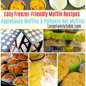Easy Freezer-Friendly Muffin Recipes | Applesauce Muffins & Pumpkin Nut Muffins