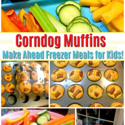 Corndog Muffins Make Ahead Freezer Meals for Kids!