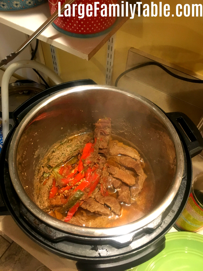 Beef Fajitas Instant Pot Freezer Meal