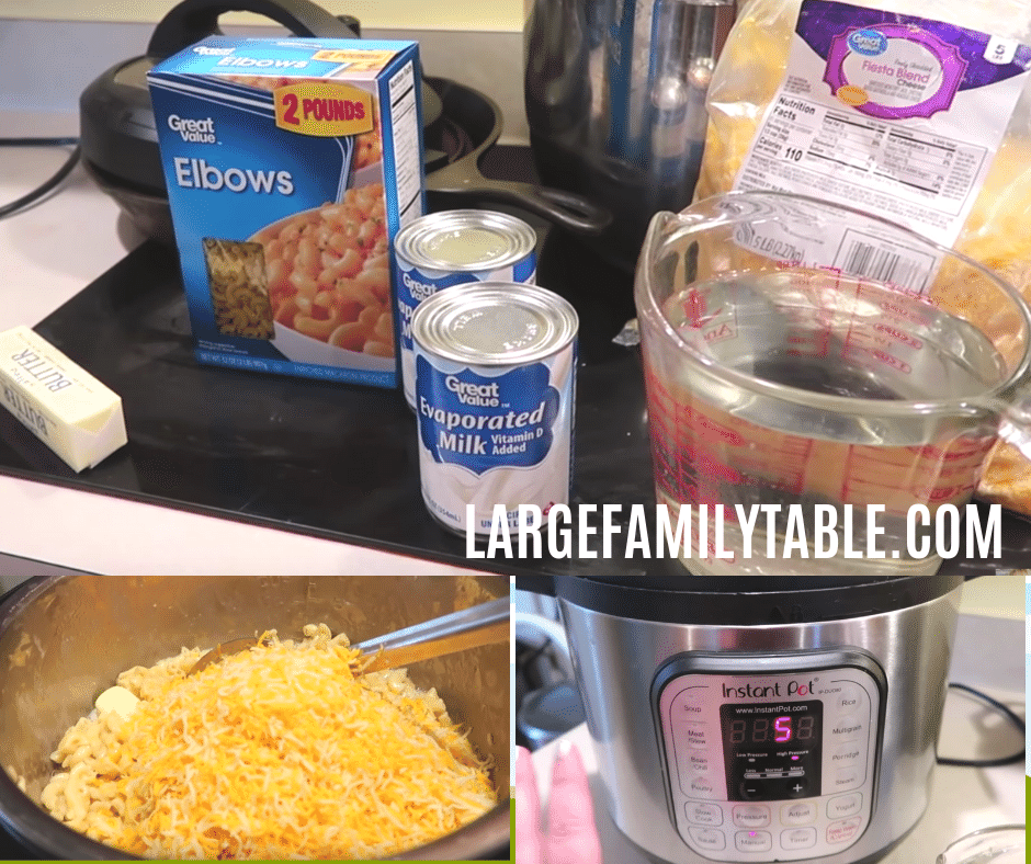 Large Family Instant Pot Macaroni and Cheese