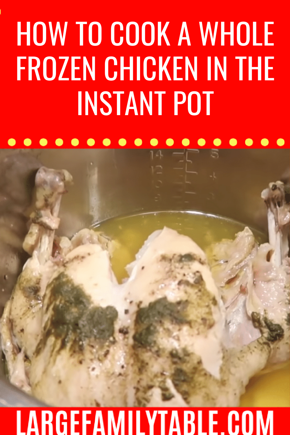 How To Cook A Whole Frozen Chicken In the Instant Pot