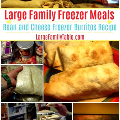 Bean and Cheese Freezer Burritos | LargeFamilyTable.Com