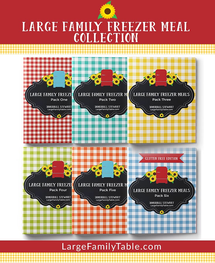 large family freezer meals collection