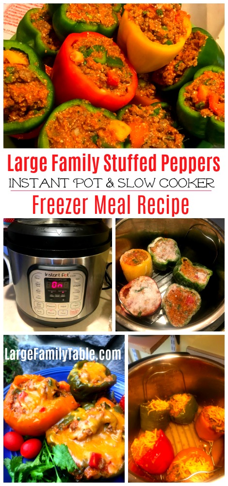 large family stuffed peppers instant pot and slow cooker