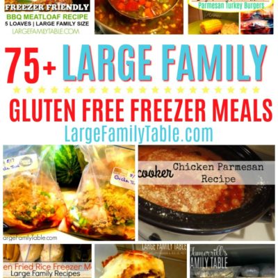 75+ Large Family Gluten-Free Freezer Meals