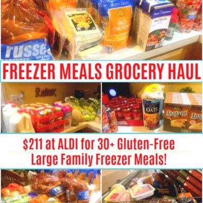 freezer meals grocery haul