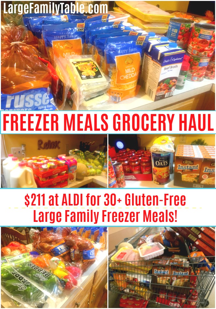 freezer meals grocery haul