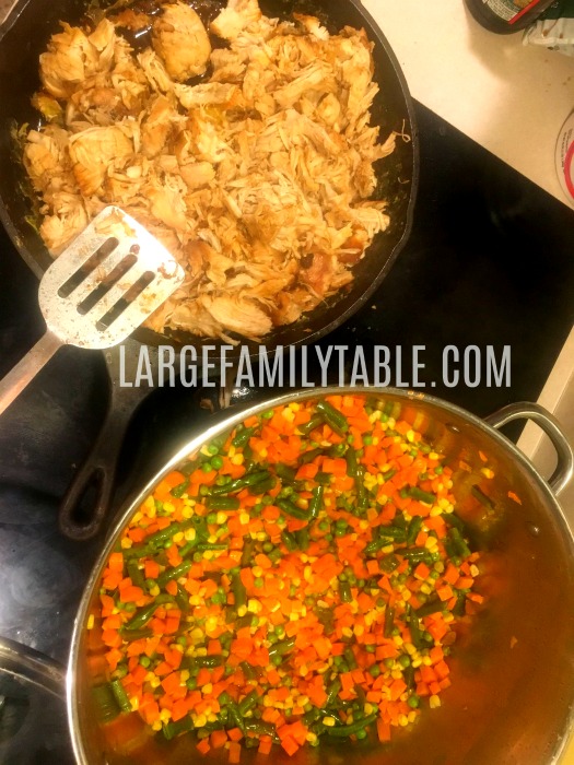 large family chicken fried rice freezer meal recipe