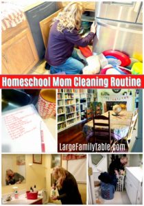 Homeschool Mom Cleaning Routine