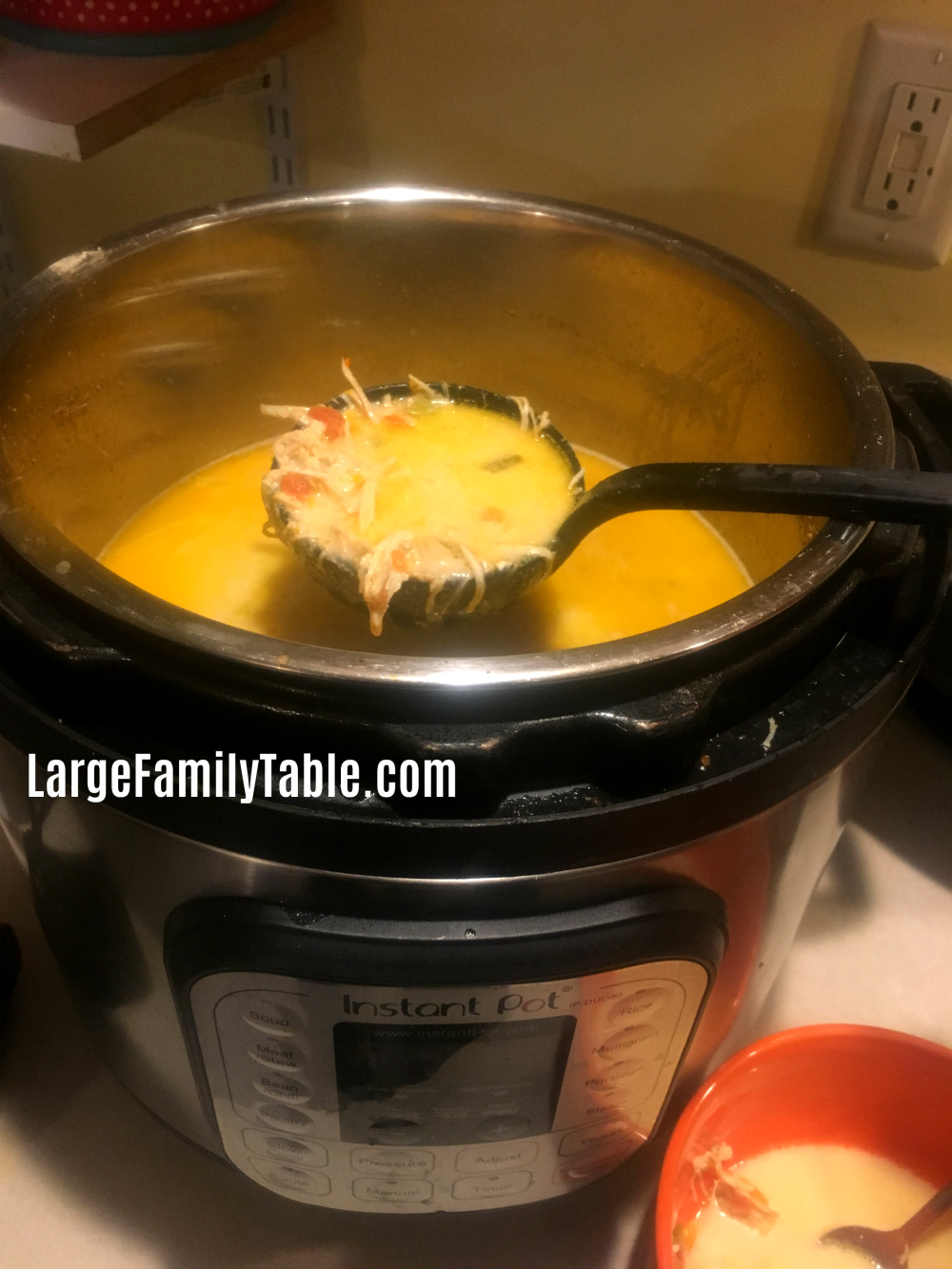 Instant Pot Keto Recipe | Large Family White Chicken Chili - Large