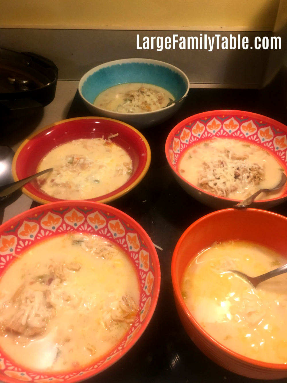 Instant Pot Keto Recipe | Large Family White Chicken Chili - Large