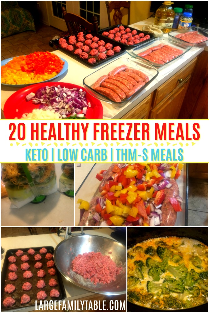 20 HEALTHY FREEZER MEALS - Large Family Table