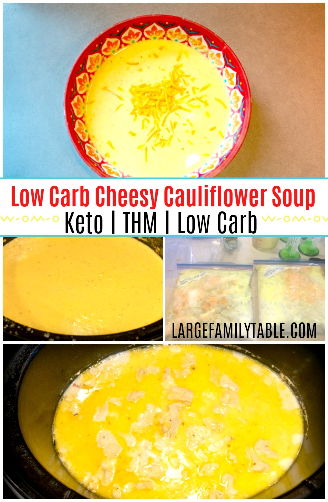 Low Carb Cheesy Cauliflower Soup