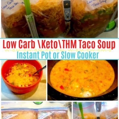 Low Carb Taco Soup for the Instant Pot or Slow Cooker, Keto, THM too!